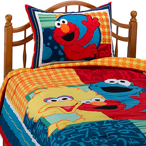 Sesame Street Twin Comforter Set Bed, Elmo Bedding Set Twin Size