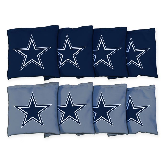 QUALITY SET OF 8 DALLAS COWBOYS CORNHOLE BAGS 