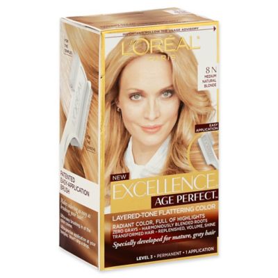 L'Oreal® Excellence® Age Perfect™ Permanent Hair Color in 8N Medium ...