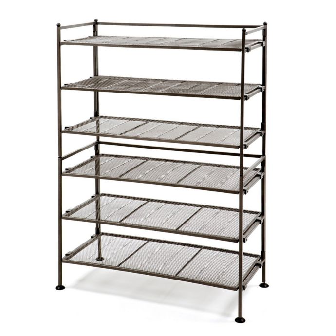 Seville Classics 3 Tier Mesh Utility Shoe Rack Bed Bath Beyond