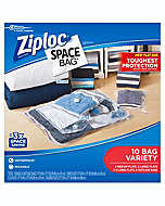 Bolsas transparentes al alto vacío de polietileno Space Bag® Ziploc® Set de 10