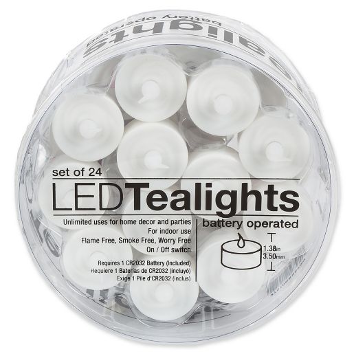 Everlasting Flameless Tealights (Set of 24)