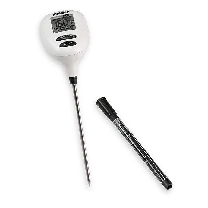 Polder® Safe-Serve™ Instant Read Cooking Thermometer with Presets