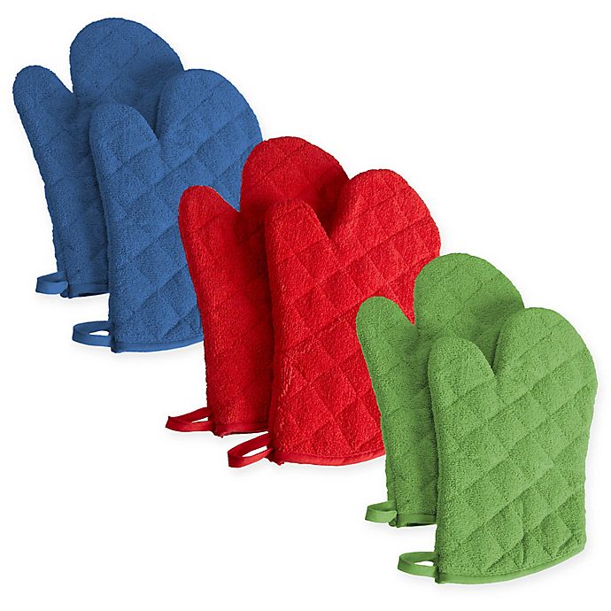 Terry Oven Mitts (Set of 2)