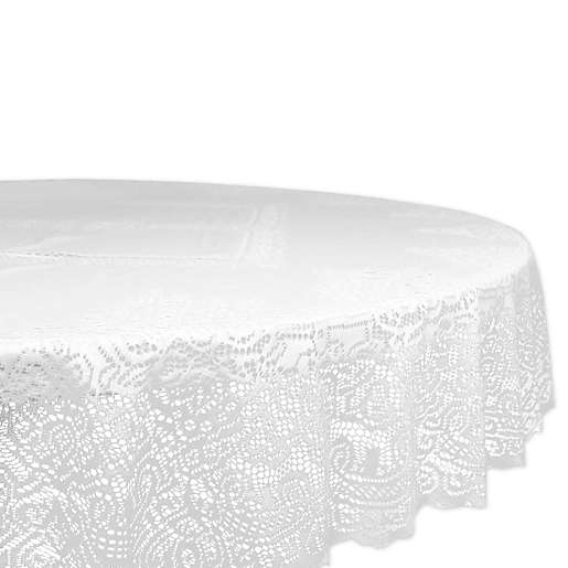 Lace Victorian 63 Inch Round Tablecloth, 50 Inch Round Lace Tablecloth