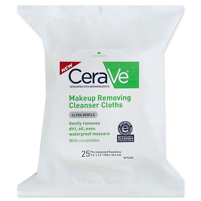 CeraVe® 25-Count Ultra Gentle Makeup Removing Cleanser Cloths