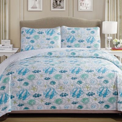 Panama Jack® Fish Reversible Quilt Set - Bed Bath & Beyond