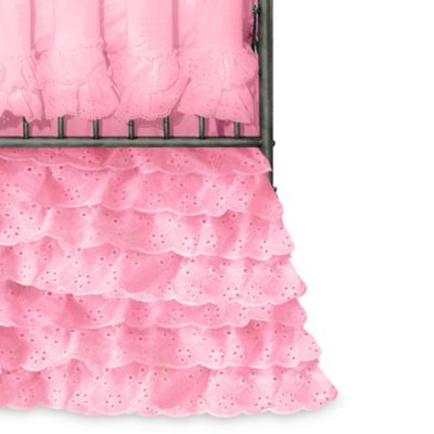 eyelet crib skirt