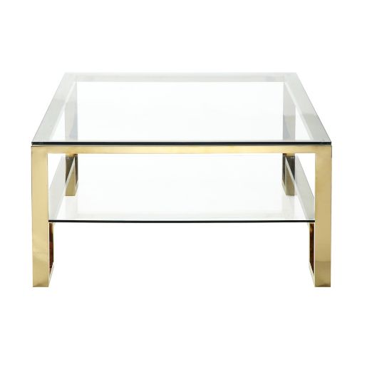 Pangea Home Laurence Coffee Table In Gold Bed Bath Beyond