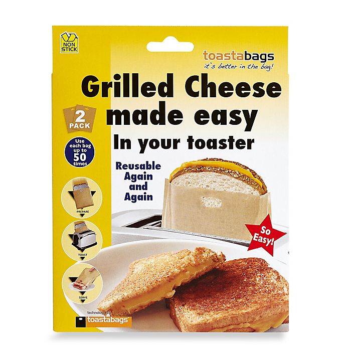 100% BPA & Gluten Free Safest On The Market Tezam Toaster Bags Reusable for Grilled Cheese Sandwiches 10PCS Non Stick Toast Bag