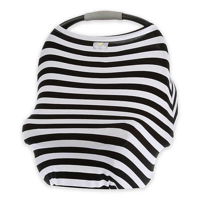 Itzy Ritzy® Mom Boss™ Multi-Use Cover in Black and White Stripe