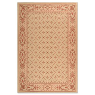 Buy Safavieh Courtyard 5-Foot 3-Inch x 7-Foot 7-Inch Alyssa Indoor/Outdoor Rug in Natural/Terra from  Bed Bath & Beyond