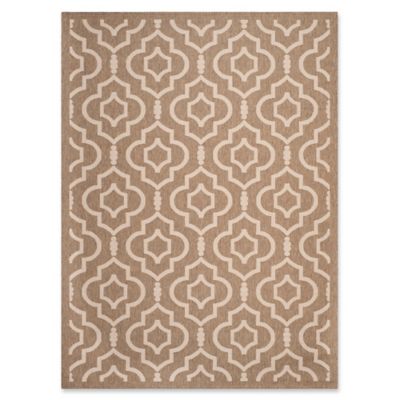 Buy Safavieh Courtyard 5-Foot 3-Inch x 7-Foot 7-Inch Ansley Indoor/Outdoor Rug in Brown/Bone from  Bed Bath & Beyond