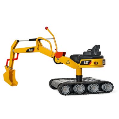 cat steel excavator toy yellow