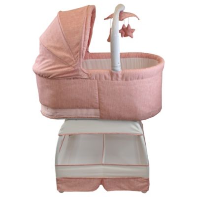 bliss sweetli deluxe bassinet in stonewash