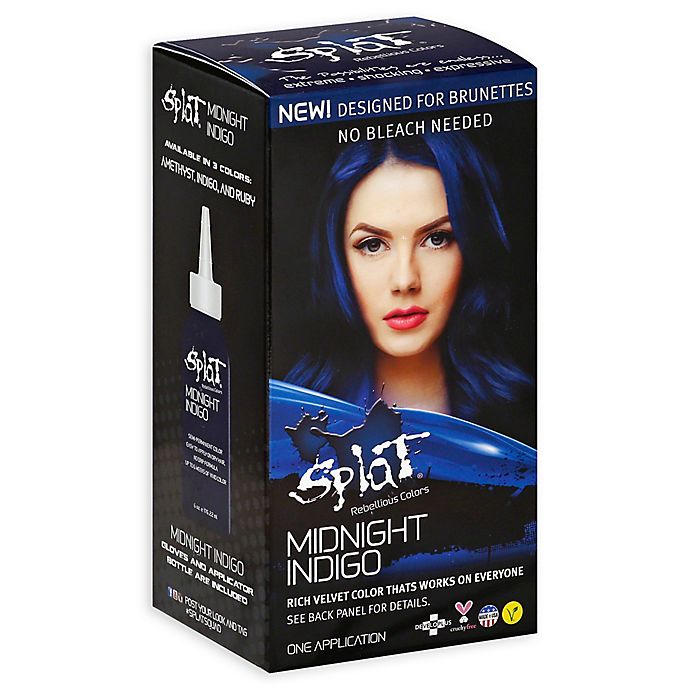 Splat® Rebellious Colors Bleach Free Semi-Permanent Hair Color Kit in Midnight Indigo
