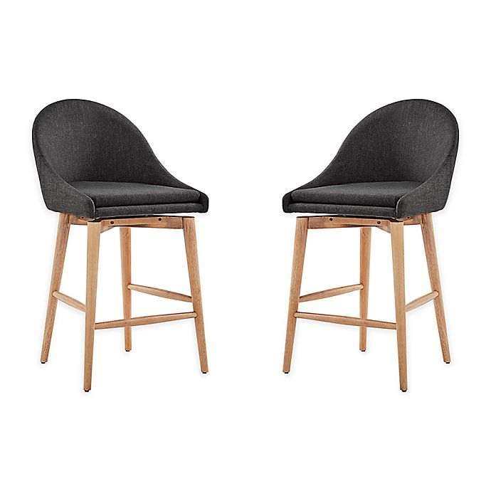 iNSPIRE Q® Conrad Danish Modern Swivel Counter Chair (Set of 2)