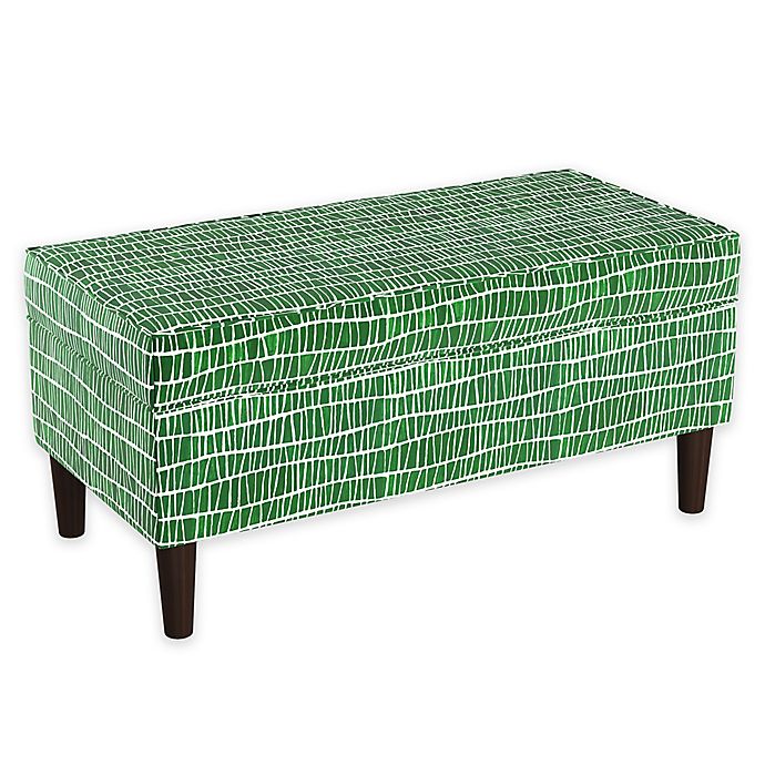 Cloth & Company Storage Bench in Objects Green