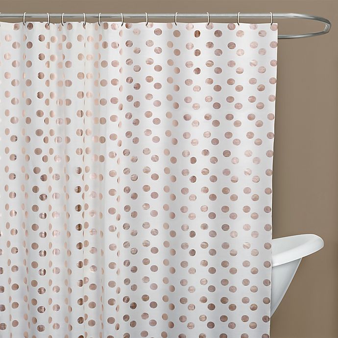 Dazzle Shower Curtain In Rose Gold, Rose Gold Shower Curtains
