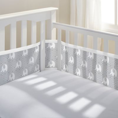 mesh crib liner for solid end cribs