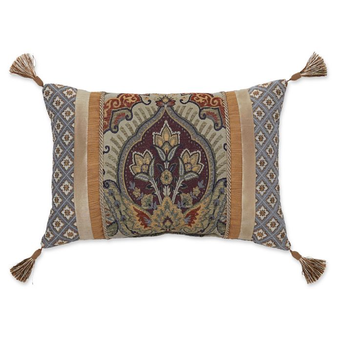 Croscill® Callisto Boudoir Throw Pillow in Tan Bed Bath & Beyond