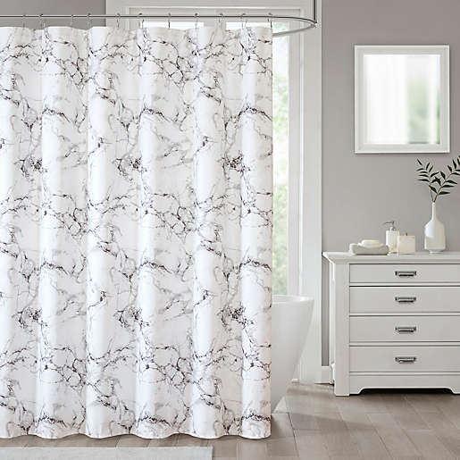 Marble Shower Curtain Bed Bath Beyond, Bed Bath And Beyond Extra Long Shower Curtain Liner