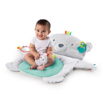 bright starts tummy time prop & play mat