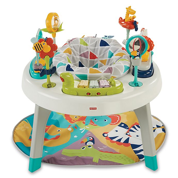 3 in 1 Sit to Stand Activity Center Fisher Price Jazzy Jungle Play Table Infant 