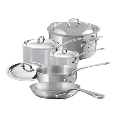 Mauviel 1830® M'cook 9-Piece Stainless Steel Cookware Set - Bed Bath ...
