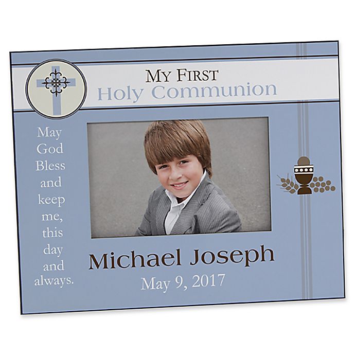 A Boy's First Communion 4-Inch x 6-Inch Picture Frame