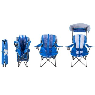 kelsyus original canopy folding arm chair in royal blue