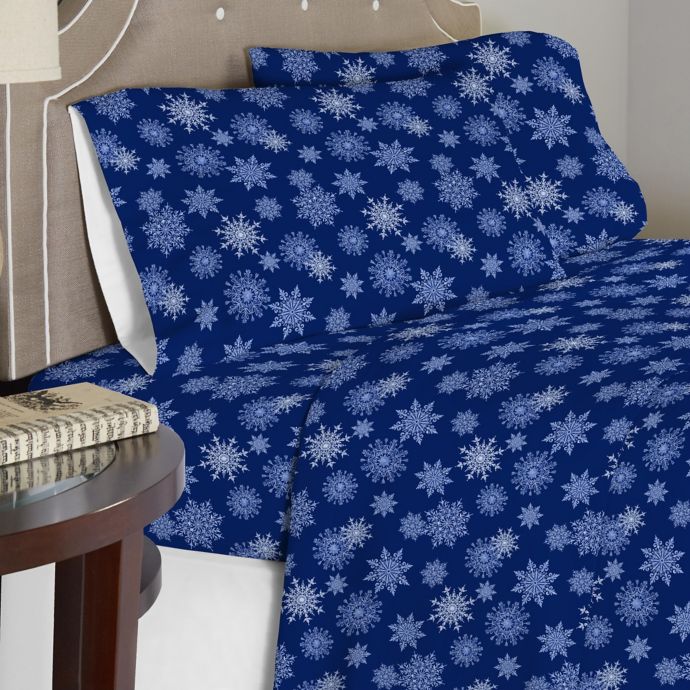 flannel sheets navy