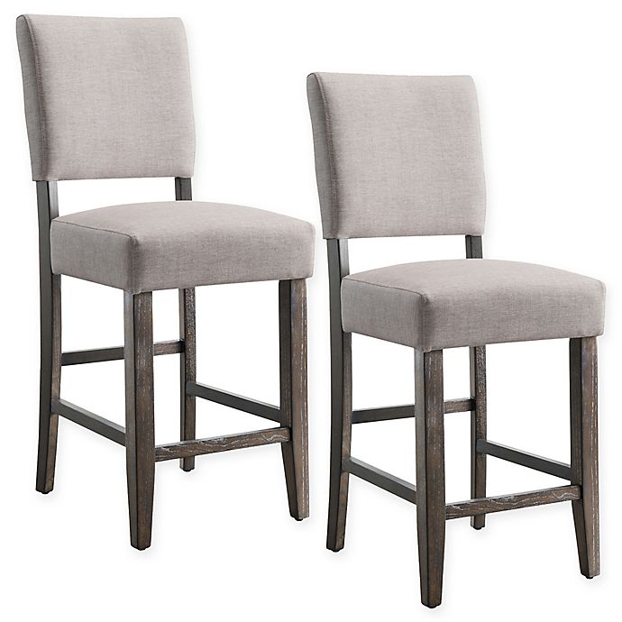 Leick Home Counter Stools in Black (Set of 2)