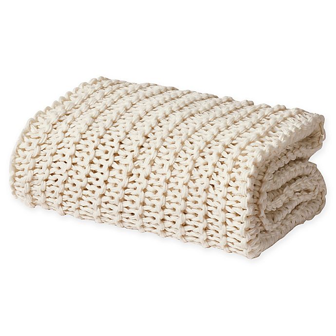 Oscar/Oliver Luca Chunky Knit Throw Blanket