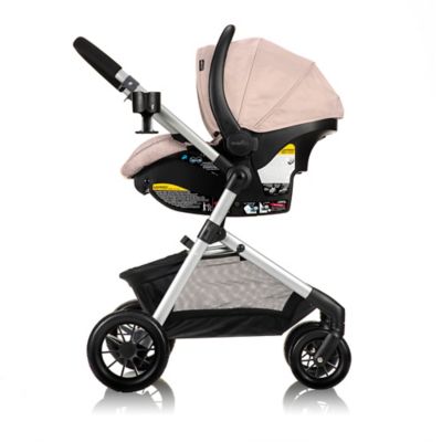 evenflo pivot travel system dusty rose