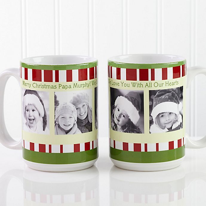 Christmas Photo Message 15 oz. Coffee Mug in White
