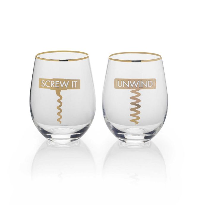 bed bath beyond stemless wine glasses