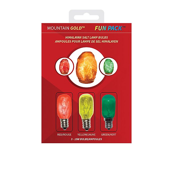 Mountain Gold™ Fun Pack™ Himalayan Salt Lamp Light Bulbs (Set of 3)