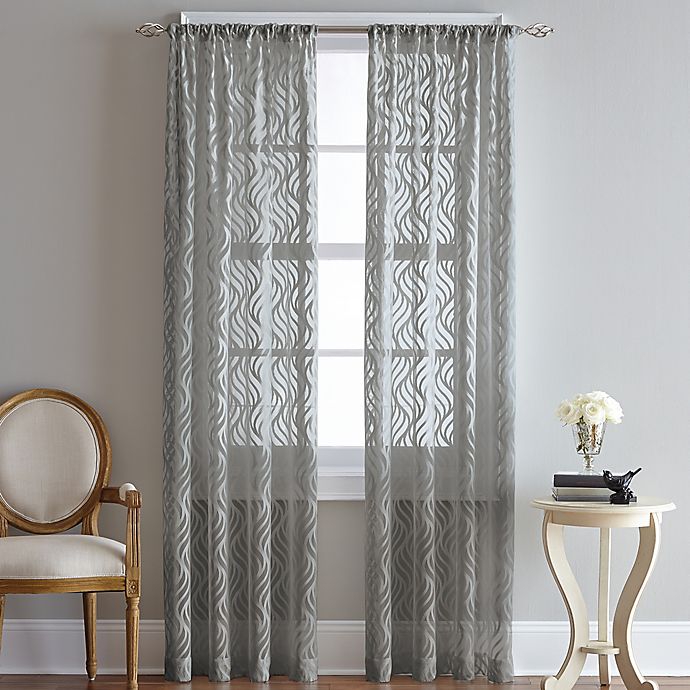 Lyric Rod Pocket Sheer Window Curtain Panel (Single)