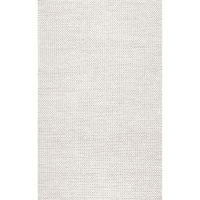 nuLOOM Chunky Woolen Cable 3-Foot x 5-Foot Area Rug in Off-White