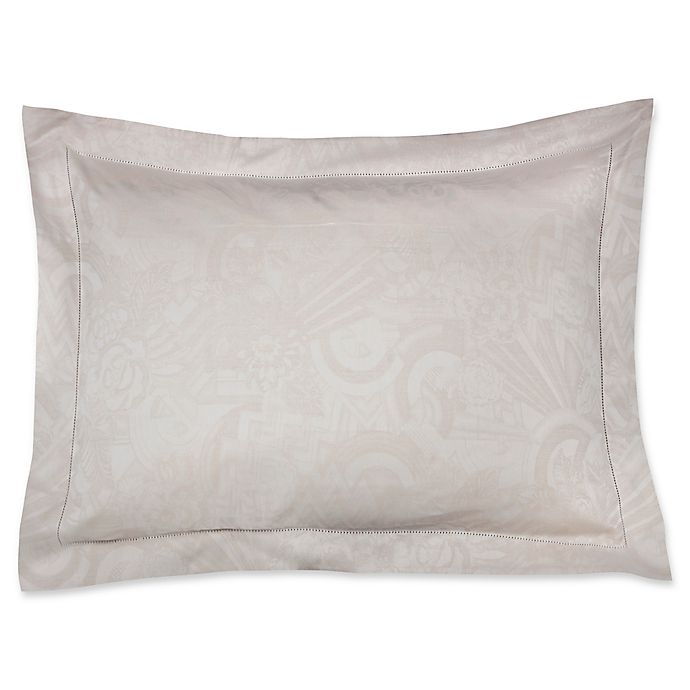 Mayfair Club Jacquard Standard Pillow Sham in Ivory