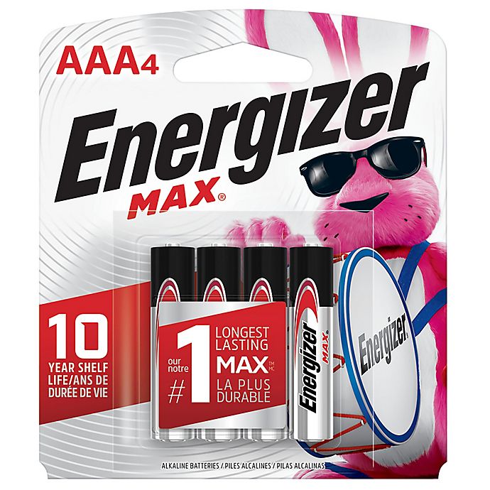 Energizer® Max 4-Pack AAA 1.5-Volt Alkaline Batteries