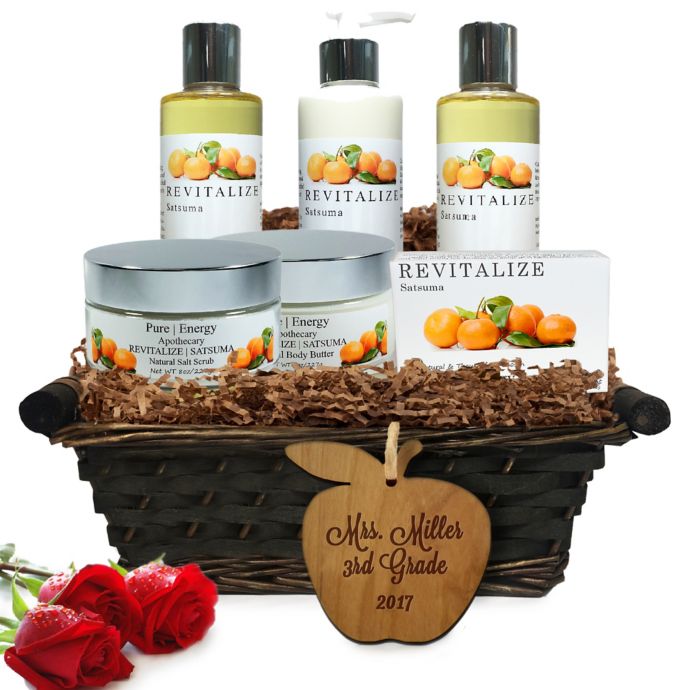 Pure Energy Apothecary Ultimate Body Satsuma Teacher Gift Basket Bed