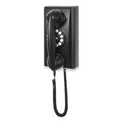 Crosley CR55 Wall Phone in Black - Bed Bath & Beyond