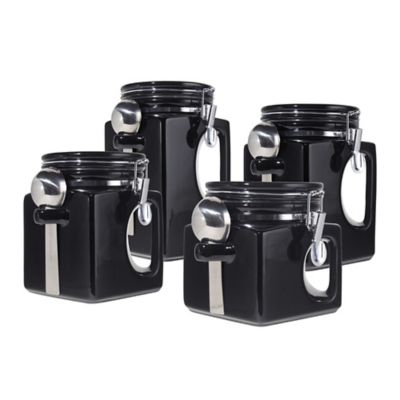 Buy Oggi EZ Grip Handle 4 Piece Kitchen Canister Set in Buy Oggi EZ Grip Handle 4 Piece Kitchen Canister Set in