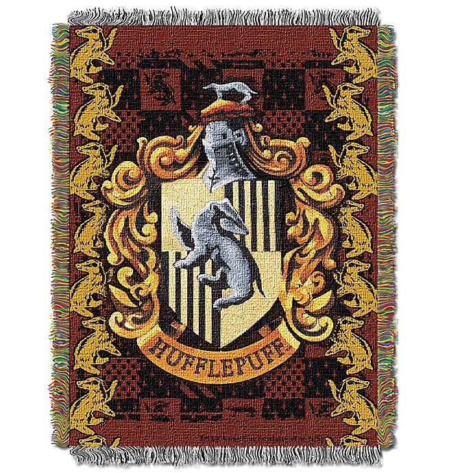 Harry Potter™ HufflePuff Crest Tapestry Throw Blanket