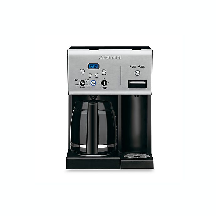 Cuisinart CHW-12 12-Cup Programmable Coffeemaker Plus Hot Water System Coffee Maker Black/Stainless