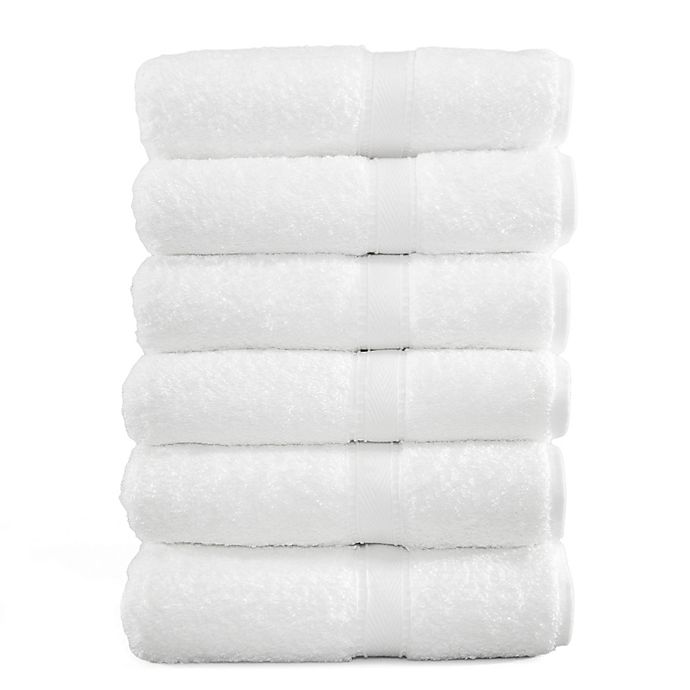 Linum Home Textiles Terry Hand Towel in White (Set of 6)