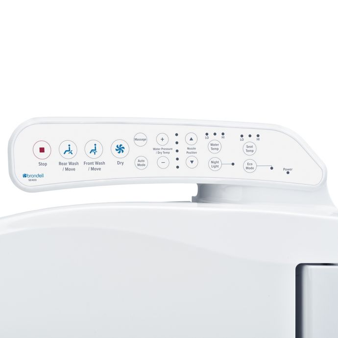 Brondell Swash SE400 Elongated Bidet Toilet Seat in White