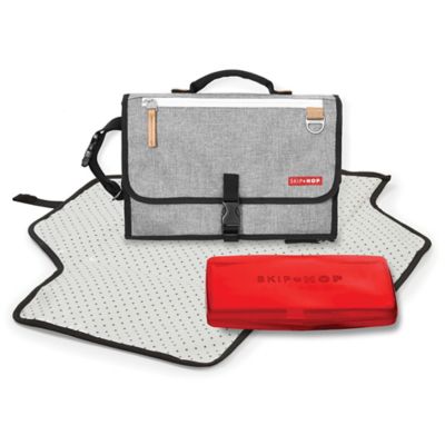skip hop changing bag grey